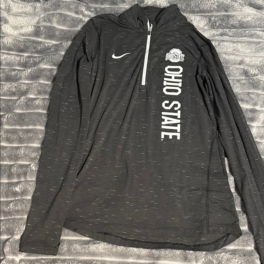 Ohio State Black Quarter-Zip Pullover